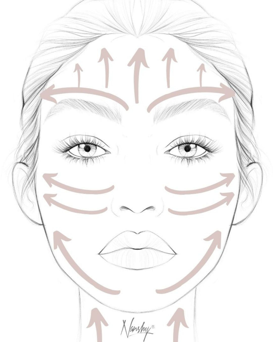 face massager face chart